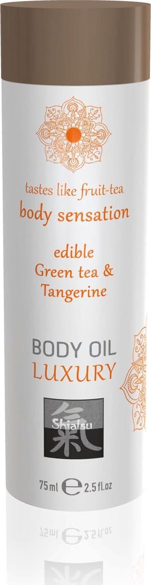 Luxe Eetbare Body Oil - Groene Thee & Mandarijn — afbeelding 1
