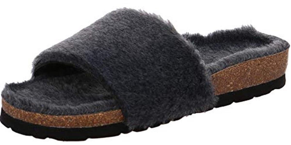 Dames Pantoffels - Comfortabele Pluche Santolette met Kurk Voetbed — afbeelding 1