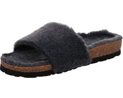 Dames Pantoffels - Comfortabele Pluche Santolette met Kurk Voetbed
