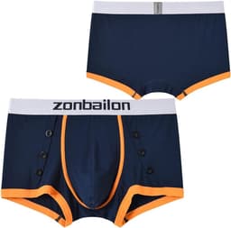 Heren Bamboe Boxer Slips Zacht en Ademend Ondergoed met 3D Pouch en Korte Pijp — thumbnail 3