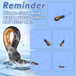 DOWO® - Prostaat Vibrator - Anale kralen - Vibrerende Anaal Stimulator - Anal Beads - Butt Plug- Clitoris Stimulator - Sex Toys voor Koppels - Seksspeeltjes - 10 Standen - Zwart — thumbnail 5