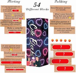Romantisch Spannend Spel voor Koppels - 54 Uitdagende Stapelblokken voor Date Night — thumbnail 4