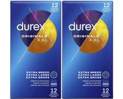 Durex Condooms XXL 12st - 2 Stuks - Voordeelverpakking