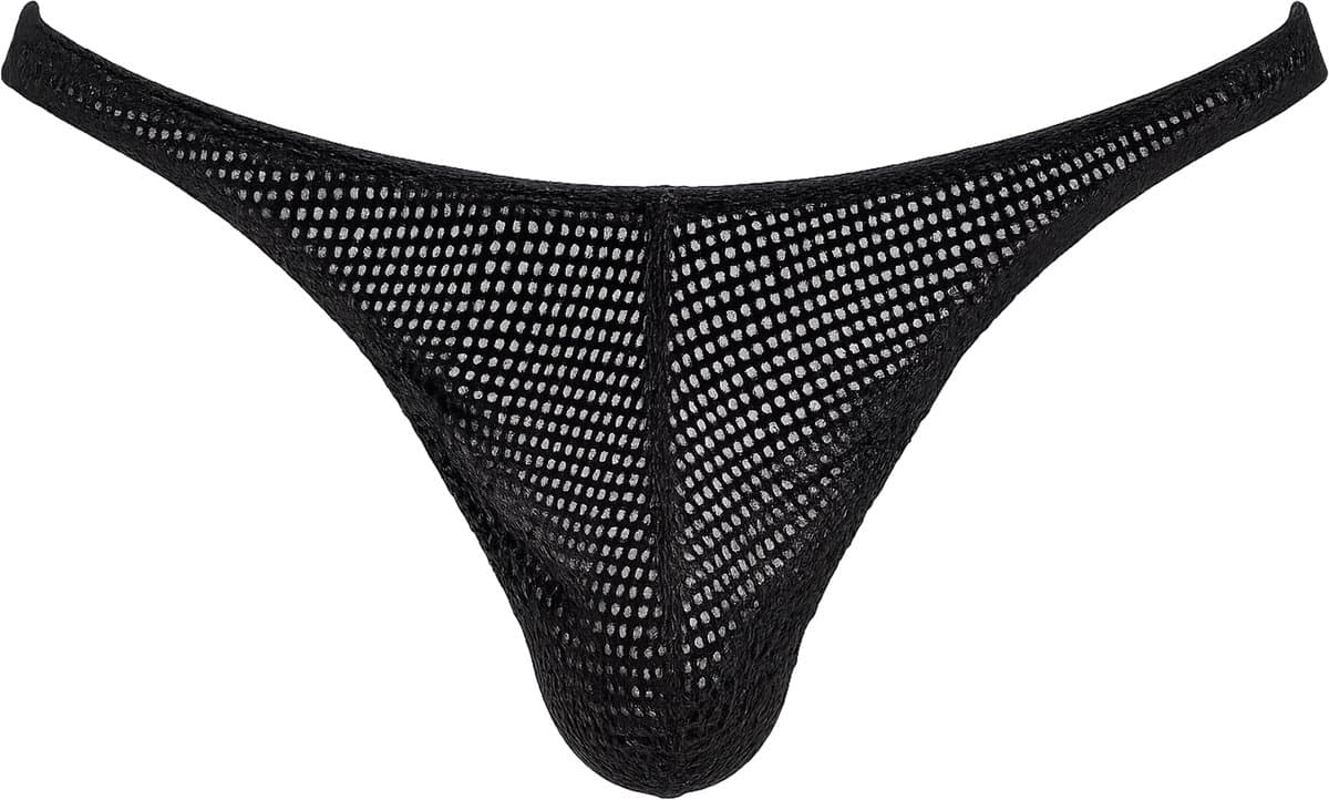 Barcode Berlin Thong Lor Black - MAAT M - Erotisch Heren Ondergoed - String voor Man - Sexy mannen String — afbeelding 1