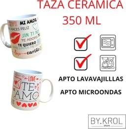 Romantische cadeaus voor koppels - Kussen en Mok met Liefdesboodschappen - Originele Geschenken voor Valentijnsdag, Verjaardag en Jubileum — thumbnail 3