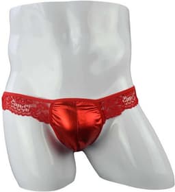 Sissy String voor Heren - Kant Slipje met Pouch en Ruches — thumbnail 3