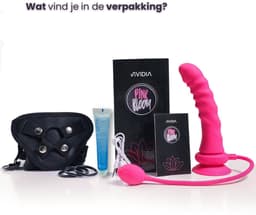 VIVIDIA Pink Bloom™ – Verstelbaar Strapon Harnas met Premium Vibrerende Voorbinddildo & Trillende Buttplug – Inclusief App voor Controle & Glijmiddel Sample – Voorbind Dildo Set voor Koppels — thumbnail 10