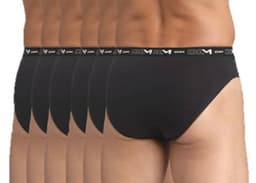 Heren slip katoen stretch comfort x6, zwart, 3XL — thumbnail 3
