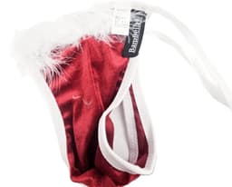 BamBella ® - string bongage - maat Onesize S M L XL XXL- Sexy slip erotische onderbroek valentijnsdag kerst rood groen doorzichtig rollenspel kleding voor mannen — thumbnail 2