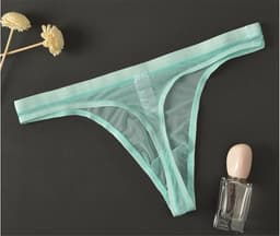 Transparante Heren String Mini Slip met Lage Taille - Ademend en Sexy Ondergoed — thumbnail 4