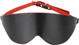 BDSM Luxe Etui - Luxe Leren Reistas - 8-delige set - kinky - rood/zwart bdsm - Handboeien - Enkelboeien - ball gag - zweep - Blinddoek — thumbnail 2