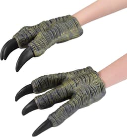 Handschoenen voor volwassenen, realistische Velociraptor Tyrannosaurus dinokostuum klauwen voor Halloween, carnaval, cosplay — thumbnail 3