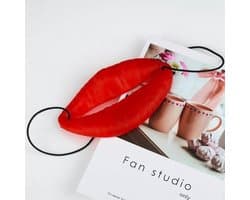 Allecto - sausage mouth decor - grappige lippen - 2x set - voor Halloween