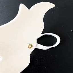 Set van 10 witte halve maskers voor een gemaskerd bal, feest, carnaval, rollenspel, opera (wit) — thumbnail 2