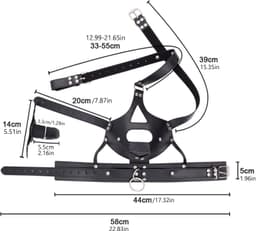 Masker met halsband en dildo — thumbnail 3