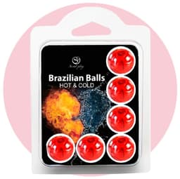 Secret Play Brazilian Balls - Massageolie - Warm en Koud Effect - 6 Stuks — thumbnail 2