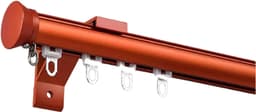 ain Rod Set Enkele/Dubbele Aluminium ain Rail Kit 2.6m (1. x 2) Clete Accessoires 7 Kleuren Beschikbaar (Rood) - Perfect voor Home Decor — thumbnail 1