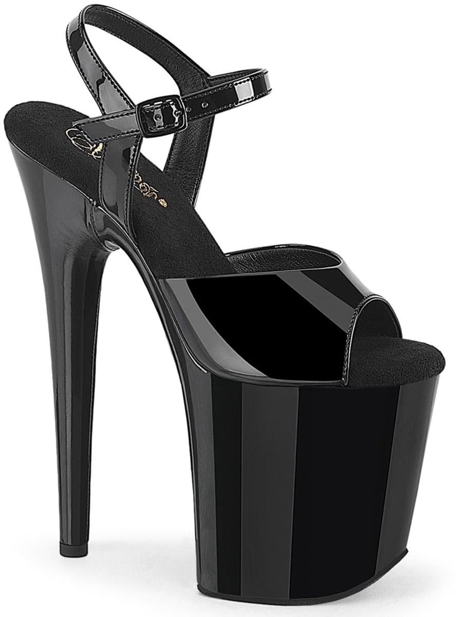 Pleaser - FLAMINGO809WR Sandaal met enkelband, Paaldans schoenen - US 13 - 44 Shoes - Zwart — afbeelding 1