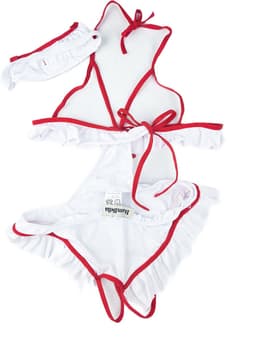 BamBella ® Sexy Cosplay Rollenspel kleding - Onesize - outfit dames Zuster pak wit jumpsuit set — thumbnail 7