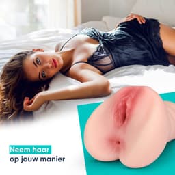 DailyPlay Pocket Pussy voor Man - 2 in 1 – Masturbator met Billen en Kunst Vagina – Sex Toys Mannen en Koppels – Nep Kut — thumbnail 10