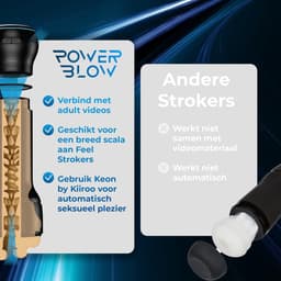 Kiiroo PowerBlow met Victoria Mouth - Automatische Blowjob Masturbator voor Man - Connect met Adult Content voor een Interactieve Ervaring via FeelMe AI - Instelbare Intensiteit — thumbnail 5