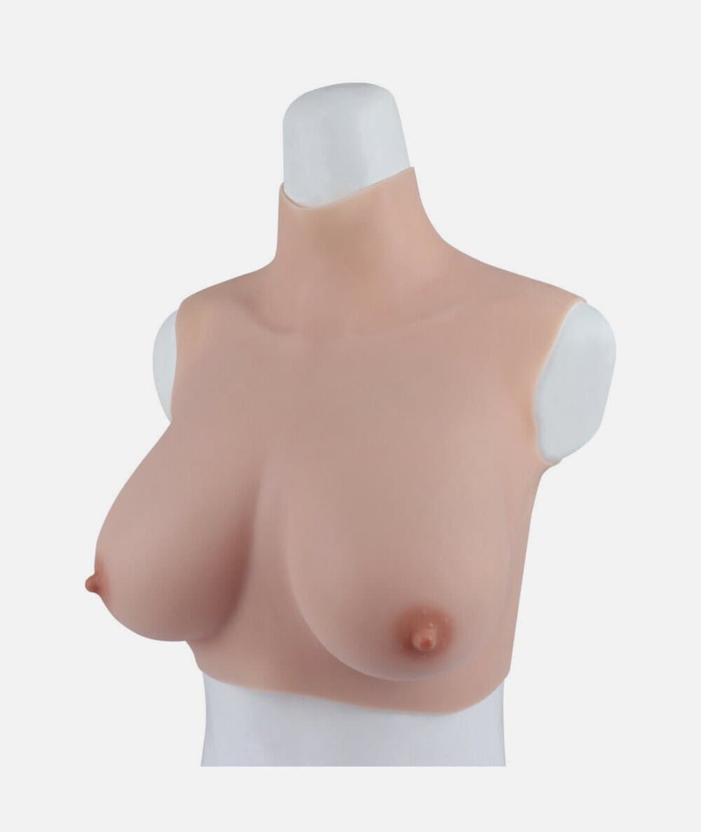 Siliconen borsten- E cup- Nep Borsten- 100% siliconen- 2800 gram -Crosdresser- Travestiet- Cosplay-Breastplate-Travestie- Natuurlijke look- — afbeelding 1