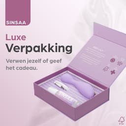 Sinsaa Vibrators voor Vrouwen - Clitoris Stimulator - Clitoris Vibrator - Sex Toys voor Vrouwen - Sexspeeltjes voor Koppels - Magic Wand - Fluisterstil - Waterdicht - Incl. Cleaning Spray - Giftset - Paars — thumbnail 6