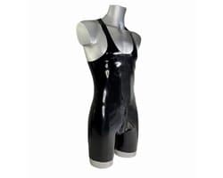 Latex rubberen bodysuit - Open kruis en billen functie - Rits - 100% Latex - Jumpsuit