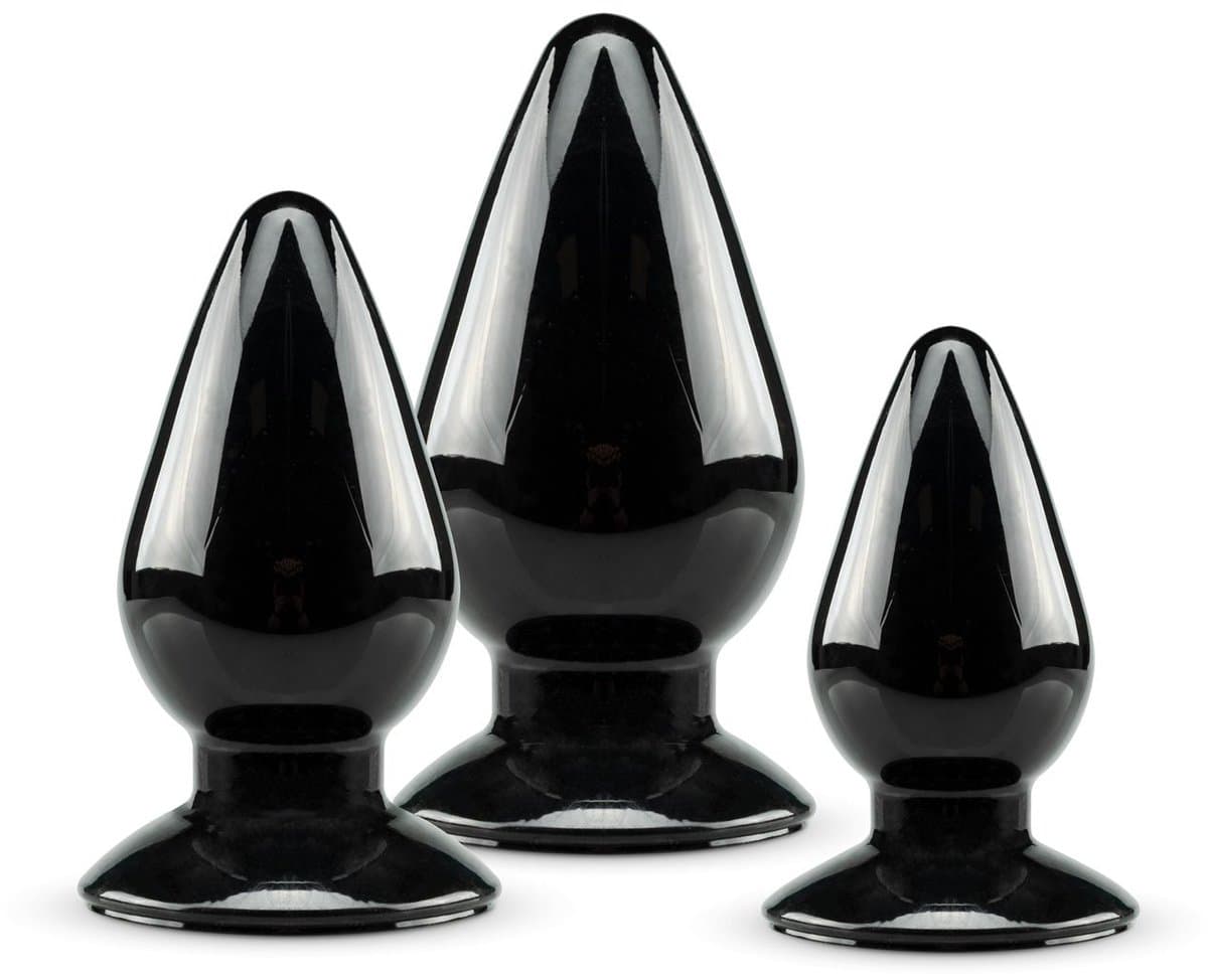 Anaal Plug Set - Zwart — afbeelding 1