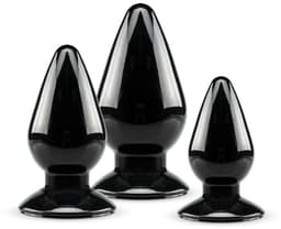 Anaal Plug Set - Zwart — thumbnail 1