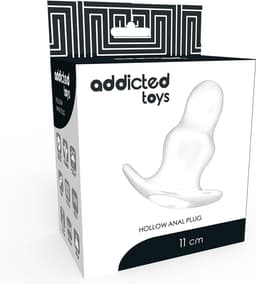 Addicted Toys - Butt Plug - Medium Holle Tunnel Buttplug - Doorzichtig - 11cm — thumbnail 4