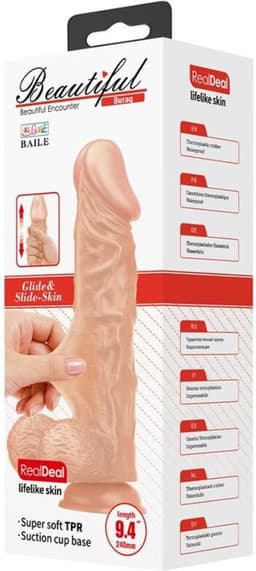Pretty Love Buraq - Dildo - Realistische Vibrerende Dildo - Lengte 24 cm - Lichte Beige - Geeft Levensechte Ervaring — thumbnail 3