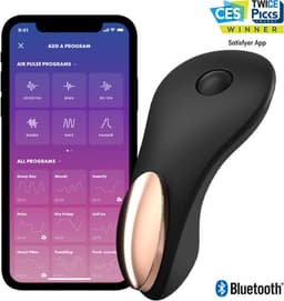 Satisfyer, bluetooth slipvibrator, oplegvibrator, 'Little Secret', 8,5 cm, met app, medische siliconen — thumbnail 21
