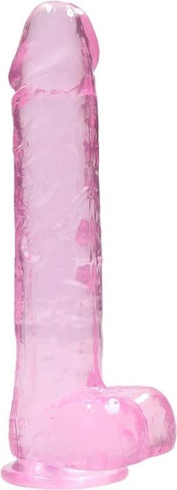 9" / 23 cm Realistic Dildo With Balls - Pink — thumbnail 1
