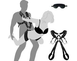DOWO® - Sex Schommel - BDSM Extreme Bondage Set - met Leren Oogmasker - Sex Toys voor Koppels - Sexschommel - Seksspeeltjes - Sex Pakket en Toys - Discreet Verpakt