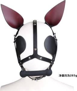 vscnovelty® - BDSM - Paarden Masker - PU leer - zwart — thumbnail 8