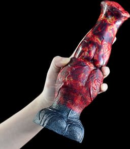 Lusty Dragon Dildo Thorn - 22 x 7 cm - Gemaakt van siliconen - Monster Dildo - Fantasy Dildo - Grote Anaal Dildo - Met Zuignap - Buigzaam Materiaal - XL Dildo - Seksspeeltje - Sex Toy — thumbnail 2