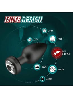 Oneay Vibrerende Anale Plug met Afstandsbediening – Prostaat Massager voor Mannen & Vrouwen – 10 Vibratiestanden – Draadloos Seksspeeltje – Kleine Buttplug voor Beginners – Stil & Waterbestendig – Zwart — thumbnail 8