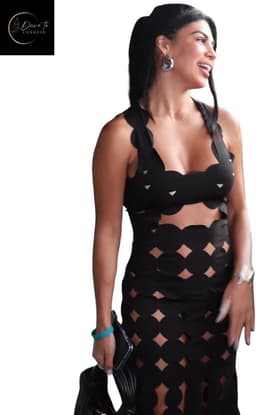 Festival Jurkje Sexy – Erotische Chique Jurk – Sexy Cut-Out Jurk Dames – Zwarte Maxi Dress – Kinky Outfit – Sexy Lingerie Accessoire – Fetish Party & Clubwear – Wasteland, Crazyland, BITCH, Madam Homard, Boudoir Nocturne, Liberté – Maat S, M, L, XL — thumbnail 11