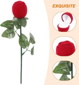 Cadeauset Hartvormig - Romantisch Geschenk - Liefde Tonen - Kunst Rozen - 4 Stuks - Rood — thumbnail 3
