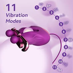Oneay Seksspeeltje voor vrouwen – Tepelstimulator: 11 instelbare vibratiestanden, oplaadbare vibrerende tepelklemmen, een seksspeeltje voor volwassenen, ontworpen voor stellen en BDSM-seksplezier. — thumbnail 4