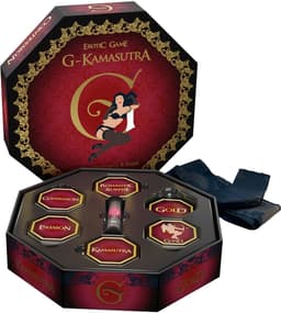 G Kamasutra spel - erotisch spel voor koppels - truth or dare - erotiek -spelletjes voor volwassenen - binddoek en zandloper inbegrepen — thumbnail 12