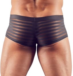 Zwarte semi-transparante herenshort 2XL — thumbnail 2