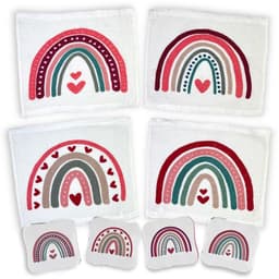 Dailygoody - Set van 4 Magische Wasdoeken - Rainbow Love - voor — thumbnail 1