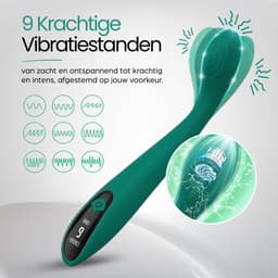 IVY LUX G-Spot Vibrator – Vibrator voor Vrouwen met LCD-scherm – 9 Vibratiestanden – Fluisterstil & 100% Waterdicht – Magnetisch Oplaadbaar – Siliconen – Groen — thumbnail 8