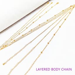 NTHProducts - Boho Layered Pearl Waist Body Chains - Sexy Bikini Accessoire - Goud - Bead Chain - Elegante Body Jewelry - Geschikt voor Vrouwen en Meis... — thumbnail 5