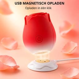 SF Toys Roos Vibrator Roze gradient – Clitoris Stimulator – 10 Zuigstanden – Beschikbaar in 6 kleuren – Stil <50dB – Waterdicht – Magnetisch Oplaadbaar – Nieuwste generatie — thumbnail 6