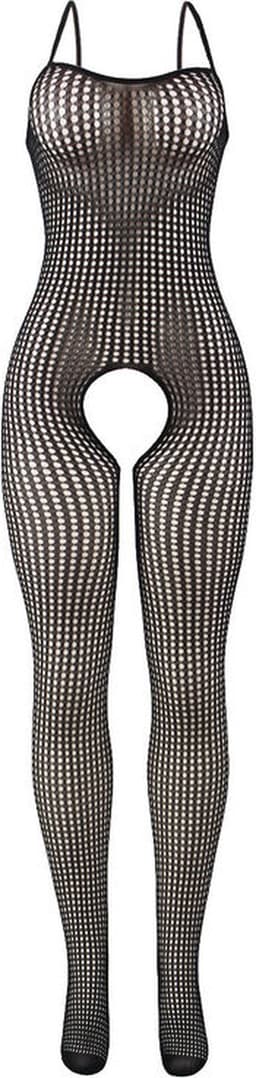 Subblime - 951726 Black Elastic Fishnet Crotchless Bodystocking One Size — thumbnail 4