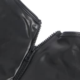 Sexy Lingerie Body Dames – Luxe Lingerie – Zwart – Wetlook Lingerie met Cut-Out Detail – Lak – Latex – Erotische Lingerie – Bodysuit – Lingerieset – Kinky – Erotische Body – BDSM – Shapewear Corset – Leer – PU Top – Dare to Undress Maat S, M, L, XL — thumbnail 11