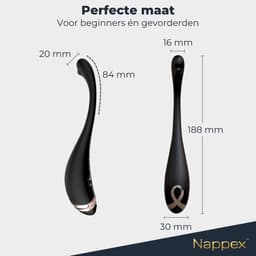 G spot, Clitoris en Prostaat Stimulator - Nappex™ Ica Vibrator [Discreet Verzonden] - Vibrators voor Mannen Vrouwen en Koppels - Bullet en Wand Sex Toys - Stil - Buigbaar - Realistisch - Prostate Massager - Anaal Seksspeeltjes - Kamasutra - Erotiek — thumbnail 3